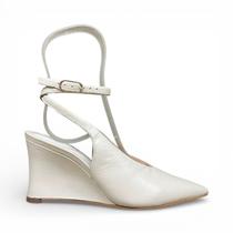 Scarpin Lialine Anabela Slingback Couro Bico Fino 2409.72254