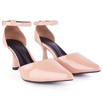 Scarpin Madame Maravilha Salto 7cm Verniz Salto Baixo Comercial Luxo Formal Gospel Evangelico