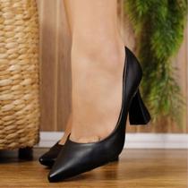 Scarpin Mariotta Salto Taça Alto Sapato Feminino 19472-01 Cor:PretoTamanho:35