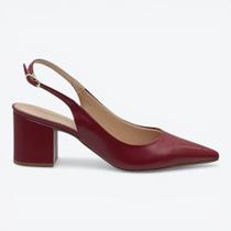 Scarpin Mariotta Slingback Feminino 2066301-04 Cor:VinhoTamanho:35