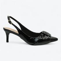 Scarpin Mariotta Slingback Kitten Heels Feminino 1355324-01