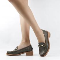 Scarpin Mocassim Detalhe Couro Scarpin Mocassim Detalhe Couro