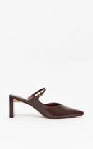 Scarpin Mule Salto Médio Lança Perfume Marrom Feminino 35 ao 38 tamanho:35 Scarpin Mule Salto Médio Lança Perfume Marrom Feminino 35 ao 38 tamanho:35