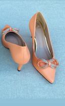 Scarpin Nectar com laço em strass
