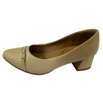 Scarpin Nº35 Couro Vanilla Usaflex Feminino