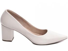 Scarpin Off White Conforto Extremo - Salto 6,5cm - Antiderrapante