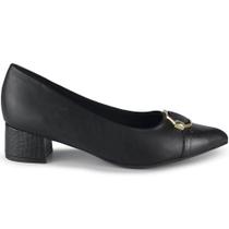 Scarpin Piccadilly Feminino Salto Baixo Bloco 739051