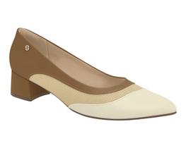 Scarpin Piccadilly Salto Bloco Bico Fino Super Comfy 739090