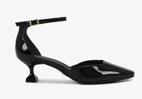 Scarpin Preto Couro Brilhoso