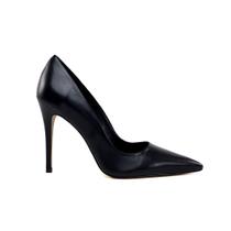 Scarpin Preto em Couro Cecconello Salto Alto Fino 11cm