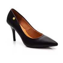 Scarpin Preto Vizzano, Sintético, Salto Alto, 1184.1101