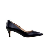 Scarpin Preto Werner Couro Salto Baixo Fino 5,5cm Scarpin Preto Werner Couro Salto Baixo Fino 5,5cm