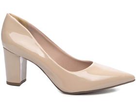 Scarpin Salto 8,5cm 39 a 44 Elegancia Sutil Verniz Bistro