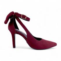 Scarpin Salto Alto Bico Fino Com Laço