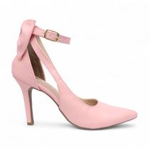Scarpin Salto Alto Bico Fino Com Laço