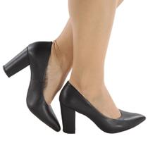 Scarpin salto alto bloco
