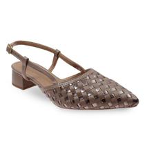 Scarpin Salto Baixo Confortável Jade Fendi Cultha - Scarpin Salto Baixo Confortável Jade Fendi Cultha -