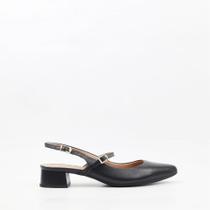 Scarpin Salto Bloco Slingback Scarpin Salto Bloco Slingback
