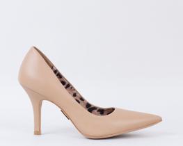 Scarpin Salto Fino 10cm Couro Nude CBK