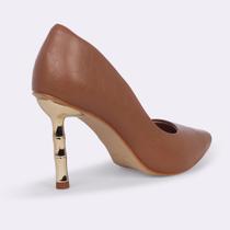 Scarpin Salto Fino BamBoo - Bege Scarpin Salto Fino BamBoo - Bege