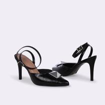 Scarpin Salto Fino Spike Preta