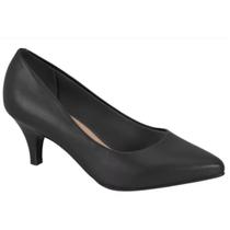 Scarpin salto médio confortável solado com frisos para não escorregar Scarpin salto médio confortável solado com frisos para não escorregar