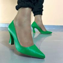 Scarpin Salto Taça Feminino 8 cm Conforto Macio Casual Para Festas 168