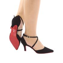 Scarpin Sapato Feminino Tira Cruzada Salto Baixo Confortável