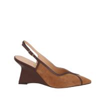 Scarpin Slingback Anabela Luiza Barcelos 13420036 Cor:MarromTamanho:36 Scarpin Slingback Anabela Luiza Barcelos 13420036 Cor:MarromTamanho:36