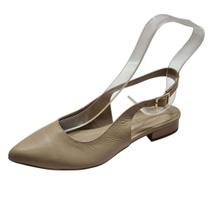Scarpin Slingback Baixo Couro Skin Scarpin Slingback Baixo Couro Skin