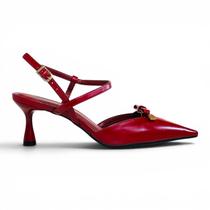 Scarpin Slingback Bordo Laço Cor:BordoTamanho:38 Scarpin Slingback Bordo Laço Cor:BordoTamanho:38