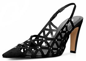 Scarpin Slingback Carrano Nobuck Cristal 754019 Scarpin Slingback Carrano Nobuck Cristal 754019