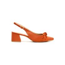 Scarpin Slingback com Salto Blocado
