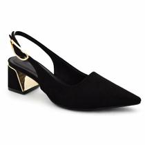 Scarpin Slingback com Salto Bloco Cazzualen T3862-601