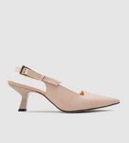 Scarpin Slingback Couro Nude CBK