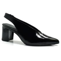 Scarpin Slingback de Couro Feminino Suzzara 74302