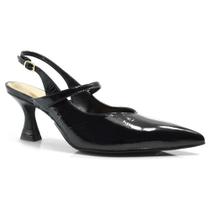 Scarpin Slingback de Couro Suzzara 527-8049 Scarpin Slingback de Couro Suzzara 527-8049