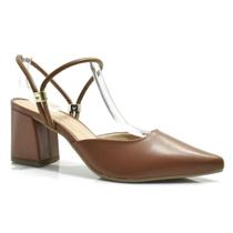 Scarpin Slingback de Salto Bloco Cazzualen 1204 Scarpin Slingback de Salto Bloco Cazzualen 1204