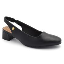 Scarpin Slingback de Salto Bloco Comfortflex 2698331 Scarpin Slingback de Salto Bloco Comfortflex 2698331