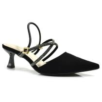Scarpin Slingback Feminino Cazzualen T3814-331 NB