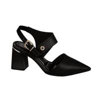 Scarpin Slingback Feminino Salto Grosso Elegante T7012-022 Scarpin Slingback Feminino Salto Grosso Elegante T7012-022