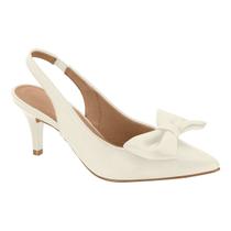 Scarpin SlingBack Feminino Vizzano Salto Médio Fino Max Laço