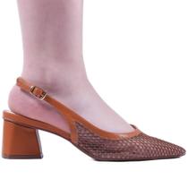 Scarpin Slingback Feminino Zariff 3838-548 Mel