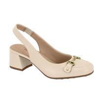 Scarpin SlingBack Modare UltraConforto Salto Baixo Bloco
