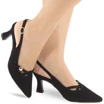 Scarpin Slingback Moderno Salto Médio P141