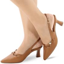 Scarpin Slingback Re&Ton Moderno Salto Baixo SC18 Scarpin Slingback Re&Ton Moderno Salto Baixo SC18
