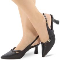 Scarpin Slingback Re&Ton Moderno Salto Baixo SC18