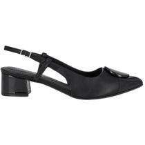 Scarpin Slingback Salto Bloco Bico Fino Taci Conforto 739085 Piccadilly