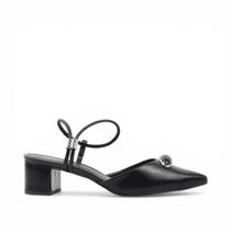 Scarpin Slingback Salto Bloco Scarpin Slingback Salto Bloco