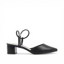 Scarpin Slingback Salto Bloco